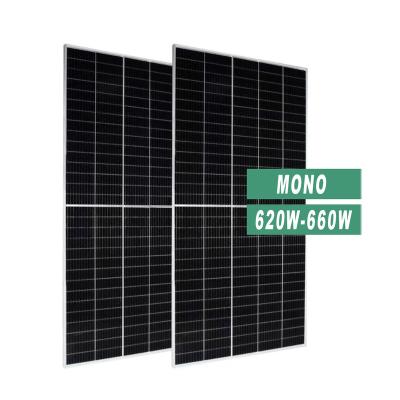 China High Quality OEM Home Portable Solar Panels PV Module Mono Polycrystalline Solar Panel 620W 660W Generation for sale