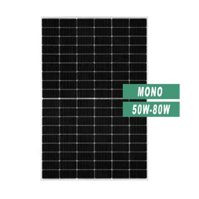 China Hot Selling 36 Generation Mono Panel Solar Cells 50W-80W Solar Photovoltaic Panel Price For Sale for sale