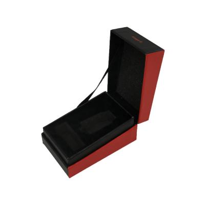 China Manufacturer Small Birthday Red Recyclable Black Gift Box Luxury With EVA Insert Custom Made for sale