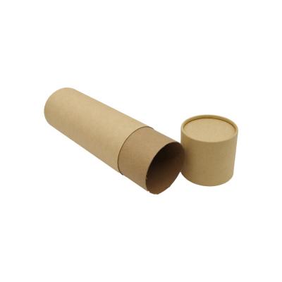 China Biodegradable Custom Small Cardboard Kraft Paper Tube Tea Box Packaging For Coffee Powder for sale