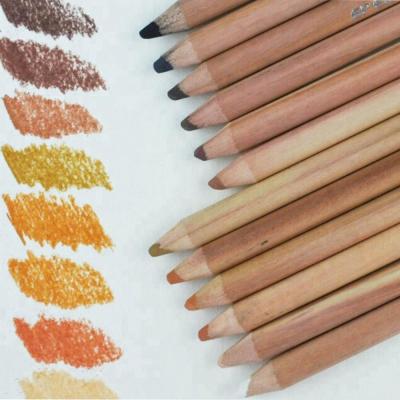 China Fine Art High Quality Professional Chalk Single Skin Color Soft Pastel Pencil for sale