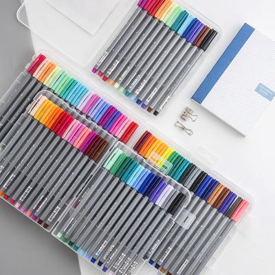 China Coloring 12/24/36 Dot Journal Color Fine Tip Pen 0.38mm Extra Fine Line Water Based Planner Pen 0.38 Fine Point Colored Marker Pens for sale