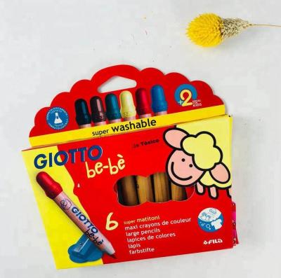 China Fine Art Wholesale OEM Jumbo Color Wax Crayon Sets For Kid for sale