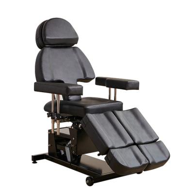 China Modern simple portable salon electric hydraulic massage and multifunctional black tattoo artist chair for sale