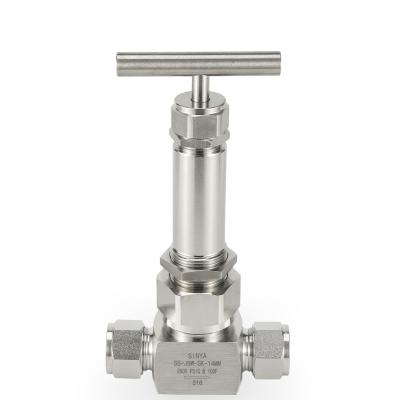 China High Pressure 600O PSI Ferrule Stainless Steel Compression Ends Connection Swagelok General Type Twin Valves Bellows-Sealed Globe Valves for sale