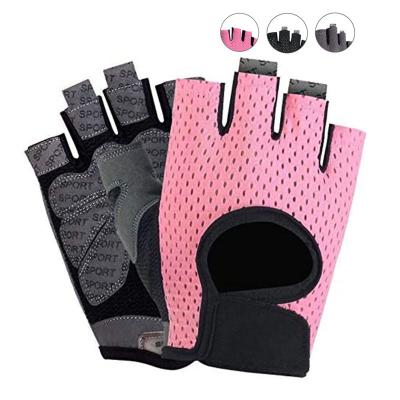 China Anti-skid; Breathable Women Men Custom Breathable Snug Logo Fitted Workout Gloves For Exercise Gloves Weightlifting Gym Refresher Training for sale