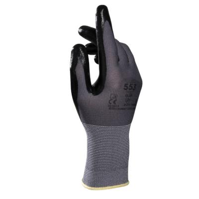 China Comfort ; Durability Custom Logo Class 5 Nitrile Coated Handle Protective Gloves Unbeatable for fingertip precision in dirty environments for sale