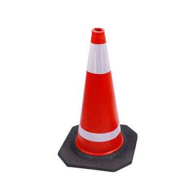 China Folding Rubber/Plastic/PVC/EVA Orange Safety Traffic Cone Road Safety Traffic Cone for sale