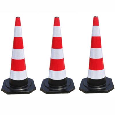 China Rubber/Plastic/PVC/EVA Flexible Pvc Road Safety Traffic Cone for sale