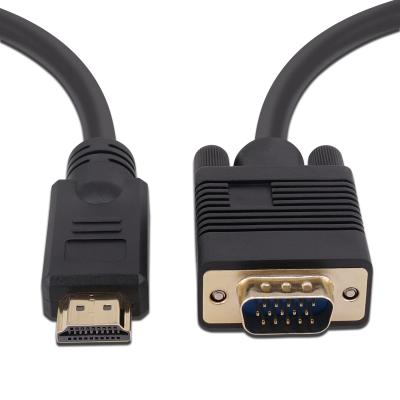 China Speaker Laptop Adpater Cable Supporting 3d, 1080p And With Audio Hdmi Male To VGA Male for sale