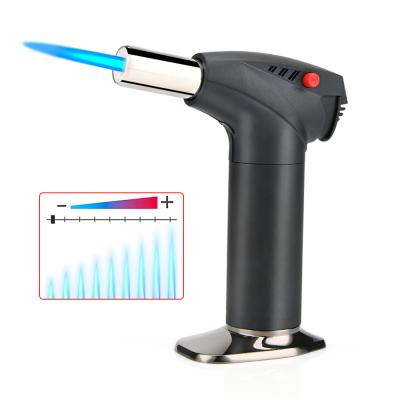 China Blue Flame ZINC ALLOY Outdoor High Temperature Safety ABS+ Professional High Performance BBQ Firearm Cigar Lighter for sale