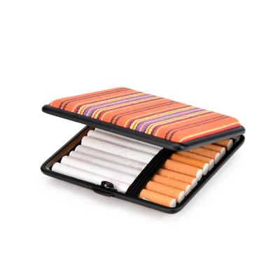 China 2022 Classic Ethnic Style Men's Personality Stripe Cigarette Cross Packing Case Cigarette Holder For Women 20 Pcs Cigarette Holder Case for sale