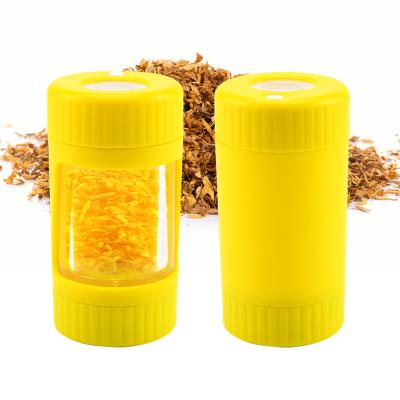 China Herb Tobacco Stash Jars Storage Accessories Large Smoking Container LED Herb Cans Minimalist Smoking Tight Expanding POT for sale