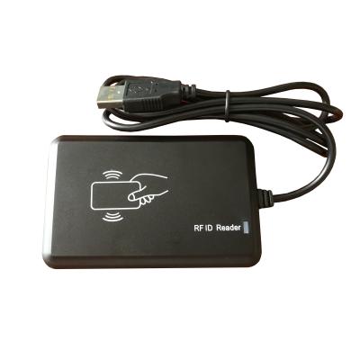 China ABS RFID HF Reader Ci-RI410 USB Port 125KHz 13.56MHz Plastic Desktop Card Reader for sale