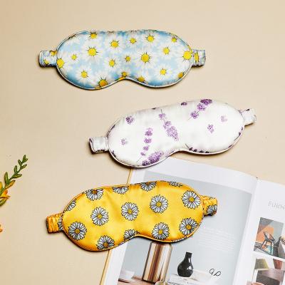 China 2022 New Arrival Formal Eyemask Silk Printed Travel Set Eyemask Packaging for sale