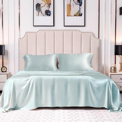 China Anti Dust Mite Plant Customized Luxury Pure Mulberry 25 Momme Silk Bedding Sheet Set (4pcs) for sale