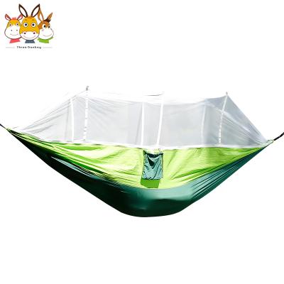 China Durable Multicolor Outdoor Portable Folding Cloth Camping Hammock Two Person Nylon Mosquito Net for sale