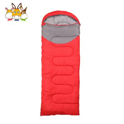 China Outdoor Warm Weather Camping Hiking Large Compact 2kg Sufficiency Polyester Waterproof Traveling Hollow Sleeping Bag Winter Thick Warm Travel Camping for sale