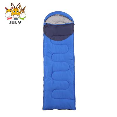 China Hot Weather Outdoor Camping Hiking 1.8kg Displacement 3 Season Envelope Sleeping Bag Lightweight Portable Waterproof Warm Silk Single Polyester for sale