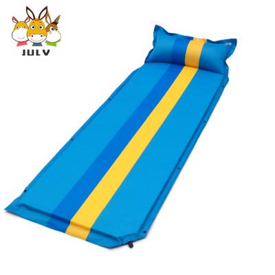 China Cheap Outdoor Activity Single Person Inflating Air Bed Sleep Mat Camping Cushion Air Mattress for sale