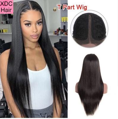 China 100% Wig, Straight Hair Lace Front Wig Wholesale 13*5 T Piece Wig Hair 130%-180% Density In Natural Color Lace Front Wig For Women color for sale