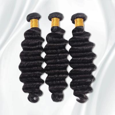 China No Tangle and Shedding Can Be Dyed Mink Virgin Human Hair Extension 10A 12A Raw Brazilian Hair Bundles Cuticle Grade Brazilian DEEP WAVE for sale