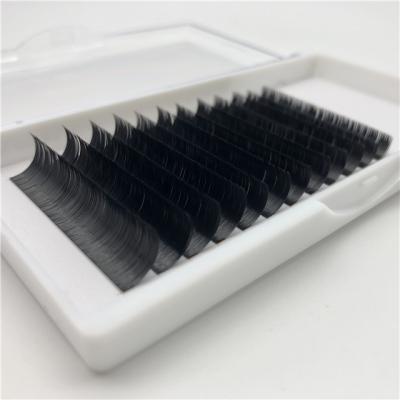 China Light Volume Mink Slit Tip Cashmere Ellipse Matte Lash Flat Lash Extensions Individual Eyelash Tray for sale