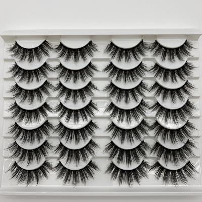 China Wholesale 25mm Mink Eyelash 3D Natural Short Fast Synthetic Silk Eyelashes Full Strip 25mm Mink Lashes 48hours delivery for sale