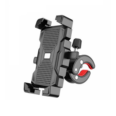 China Adjustable Universal Motorcycle Motorbike Mountain Bike Bicycle Handlebar Mount Smart Cell Phone Outdoor Cell Phone Holder for sale