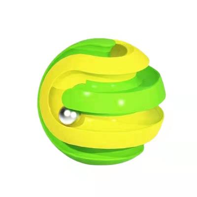 China Mobius Decompression Ball Bead Upper Creative Finger Pinball Lane Cube Spinning Top Toy A580 for sale