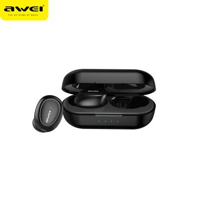 China New Arrival In-Ear AWEI Mini TWS Bluetooth Wireless Charge T6C Earphone for sale