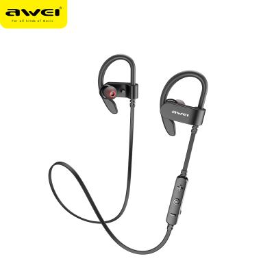 China Ear Hook Over Ear Neckband WT50 AWEI Neck Band Ear Hook Sports Headphones Wholesale Custom Bluetooth Earphone for sale