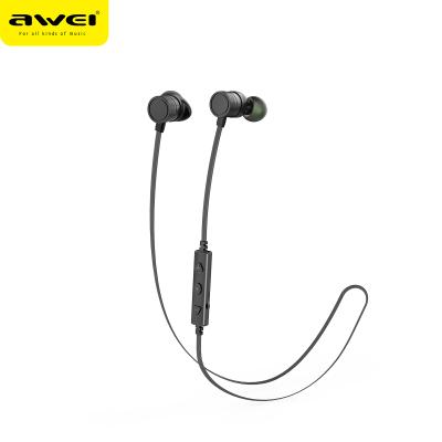 China WT20 AWEI In-Ear Neckband Stereo Wireless Sports Bluetooth Earphone Volume For Mobile for sale