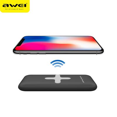 China Fast Fast Charging P98K AWEI Wireless Charger Power Bank Mobile Phone Safe and Quality Guarantee for sale