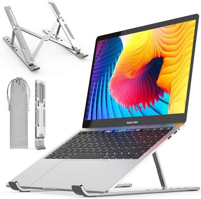 China Adjustable Aluminum Laptop Stand (Other) Foldable Laptop Stand Adjustable Portable Riser Laptop Desk for MacBook Pro Dell XPS for sale