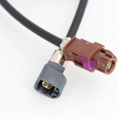 China hot sale automotive fakra ip cable female female to lvds 4 hsd fakra code male and b male connector for car for sale