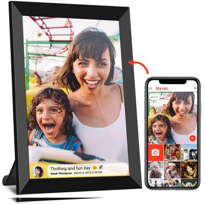 China Wifi View APP Digital Photo Frame 10 Inch Touch Screen IPS Screen 16GB WiFi Cloud Photo Frame for sale