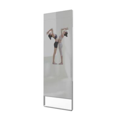 China Minimalist Workout Mirror Exercise Fitness Mirror Digital Smart Signage and Displays Advertising Player Screen Kiosk for sale