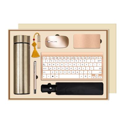 China Agriculture 7 in 1 High End Custom Logo Picture Mouse Pen China Gift Items Combination Gift Set 2022 Business Gift Set for sale