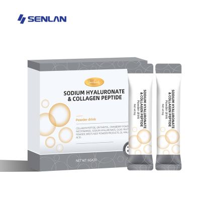 China Cosmetics OEM/ODM Private Label Sodium Hyaluronate and Collagen Peptide Powder Cosmetics 18 Months 6g/piece CN; HUB HALAL/BRC/FSC22000 for sale