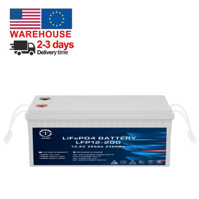 China High Capacity 200Ah 280Ah 300Ah 400Ah LiFePO4 Solar Powered Lithium Ion Battery Low Cycle Price 12V 200Ah Lithium Ion Battery for sale