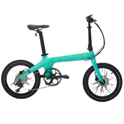 China 2020 New Design 20Inch Multifunctional Carbon Folding E Bike For Adult for sale