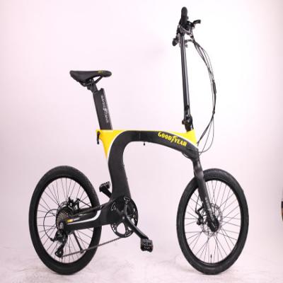 China Good Quality Folding Carbon Fiber 20Inch Carbon Fiber Mini Electric Bike For Sale for sale