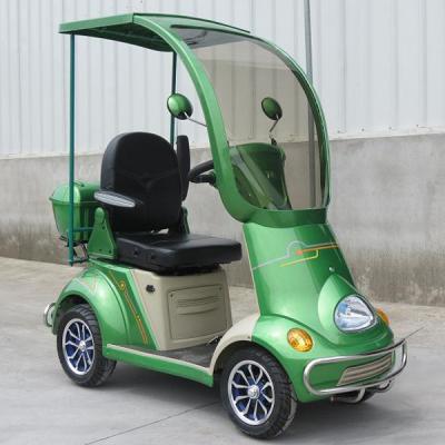 China CE Approved 4 Wheel Electric Mobility Scooter With Canopy Top Front 60/65-8 Rear120/50-9 for sale