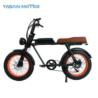 China Ebike 15Ah Lithium Battery Cheap Fat Tire High Carbon Steel Electric Bike High Speed ​​Beach E Bicycle In Long Distance for sale