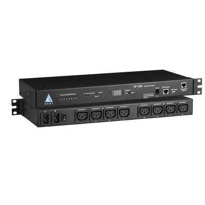 China NP-08E 8 Way IEC 320-C13 Outlets 230VAC 20Amps Current Switched IP PDU NP-08E for sale