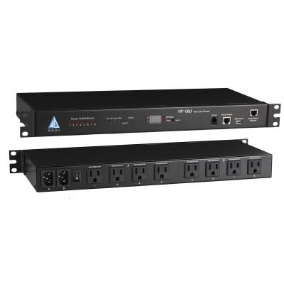 China Hot Sales Super Quality Intelligent Switch Rack Power Distribution Unit Switched PDU NP-08U for sale