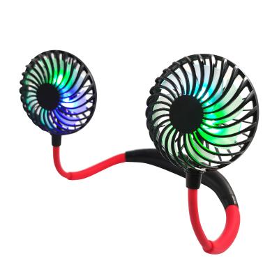 China India YLW Household Neck Fan in Travel Air Cooling Fan DC 5V 18650 Lithium Battery 3 Speed ​​Household for sale