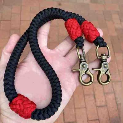 China 550lb Paracord Key Chain Nylon Biker Biker Motorcycle Chain Custom Handmade Wallet for sale