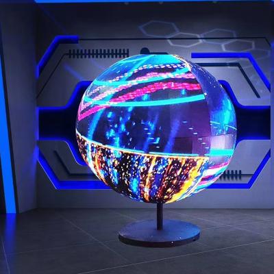 China Well designed indoor led ball screen / spherical led display parameter for sale